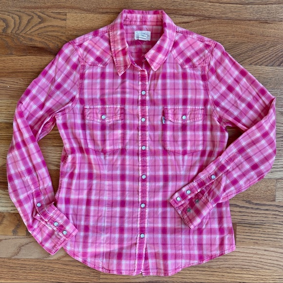 Levi's Cotton Plaid Shirt - Picture 1 of 7